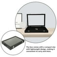 thumbnail image 2 of ELAYARD Sturdy Black Jewelry Box Organizer with Glass Lid Ideal for Home Jewelry Storage, 2 of 7