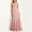 Pink, variant on Floral Wedding Guess Dress for Women Long Lace Formal Sleeveless A Line Dress Slim Fit Prom Ruched Square Neck Elegant Dresses