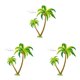 thumbnail image 1 of 3X Pegatinas de palmera de coco para pared, diseño de playa tropical, para sala de estar, 1 of 7