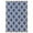 Blue, variant on Linon Silhouette Quatrefoil Hand Hooked Wool 1'10"x2'10" Rug in Beige