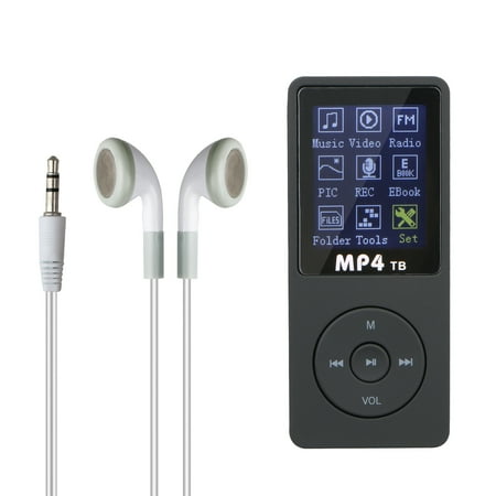 32 Gb Music Player Multifunction Portable MP3/MP4 Lossless Sound Music Player FM Recorder Support up to 32GB (Memory Not Included) ()