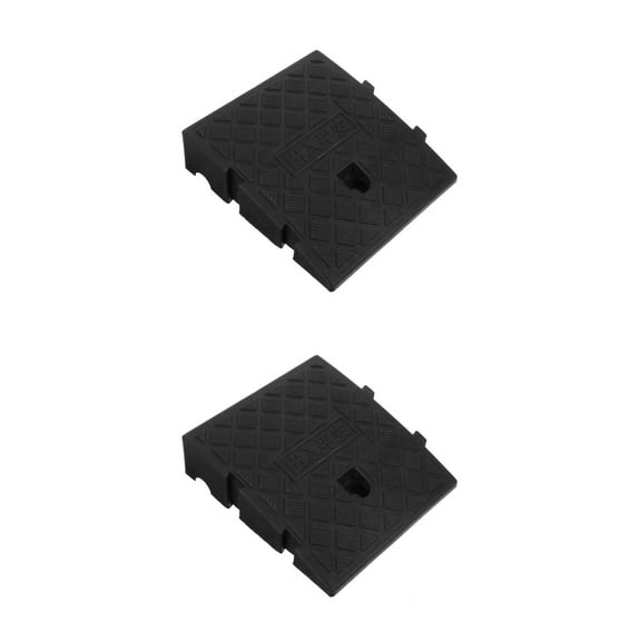 Raindrops 2pcs Driveway Curb Ramp Shed Ramp Home Threshold Ramp Sweeping Robot Ramp Household Entry Ramp For Cars Wheelchairs Bikes Scooters