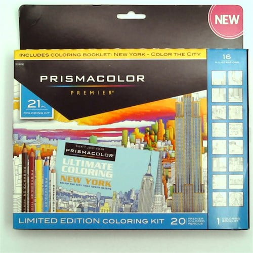 Download Prismacolor Premier Soft Core Pencils Adult Coloring Book Kit New York City 21 Pieces Brickseek
