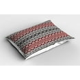 thumbnail image 2 of Ambesonne Nordic Pillow Sham, Cultural Christmas Theme, 26" X 20", Burgundy Black Grey, 2 of 2