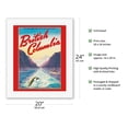 thumbnail image 2 of British Columbia - The Vacation-Land That Has Everything! - Vintage Travel Poster c.1947 - Fine Art Rolled Canvas Print 16in x 20in, 2 of 4