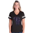 thumbnail image 1 of Womens Elephant Football V-Neck T-Shirt, 1 of 5