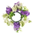 thumbnail image 2 of A Candlestick with Flower Garland Clearance! Floral Candle Rings Plastic Artificial Flower Candle Rings Spring Candle Rings Centerpieces for Wedding Home Table Decoration, 2 of 6