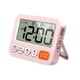 thumbnail image 5 of Reloj despertador digital con pantalla grande, 2 alarmas, volumen ajustable, mesa pequeña Rosa, 5 of 9
