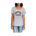 thumbnail image 2 of Hey You, Love 1X Women's Plus Size Tokyo Rainbow Skyline T-Shirt, Gray, 2 of 2