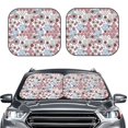 thumbnail image 2 of Yiaed Abstract Floral Print Car Front Windshield Sun Shade,Foldable Anti-UV Car Sunshade for Front Window for Most Vehicles-Large, 2 of 5