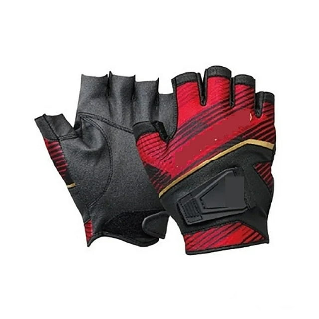 Gants en Cuir Antidérapants Demi-Doigts Camping Randonnée Cyclisme Gants Résistants à l'Usure, Largement Utilisés