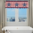 thumbnail image 5 of Rvasteizo Living Room Curtains, American Flag Pattern With Stars And Translucent Stripes, For Windows, Eyelets, 5 of 5