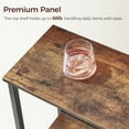 thumbnail image 6 of Entryway Console Table with Shelves - Narrow Rustic Design, 6 of 8