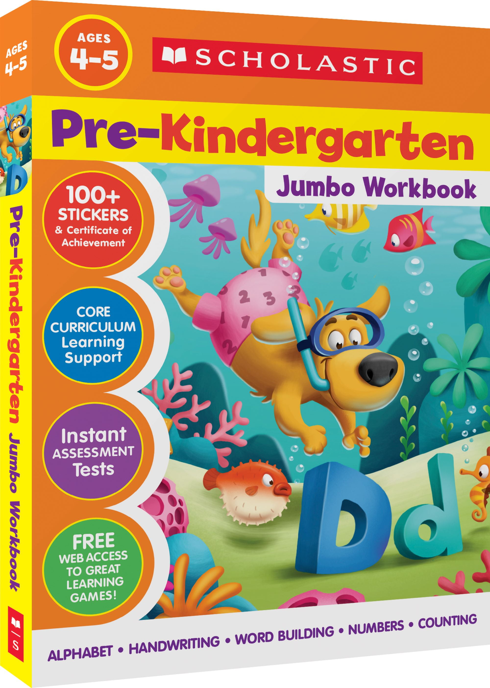 Scholastic, Pre-K Jumbo Workbook, 240 pages, Early Learners