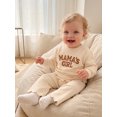 thumbnail image 6 of Miaouyo Toddler Baby Girl Sweat Outfit Embroidered Long Sleeve Tops Wide Leg Pants, 6 of 9