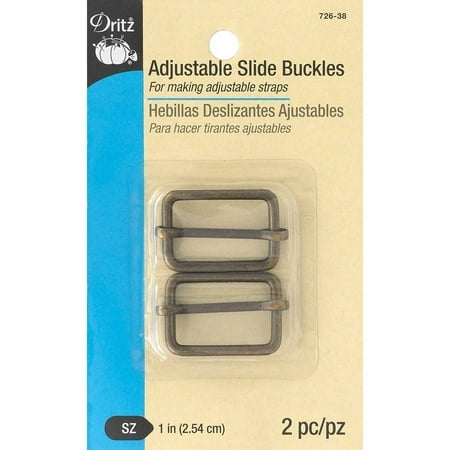 Embossed Brass Buckle - Dritz Adjustable Slide Buckle, 1