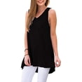 thumbnail image 3 of Haute Edition Women's V-Neck Tunic Length Long Tank, 3 of 4