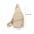 thumbnail image 4 of Clossjun Women Men Small Crossbody Bags Daily Wear Sling Bag Adjustable Belt Casual Daypacks For Work Out Hiking Party Back To School Khaki, 4 of 6