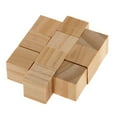 thumbnail image 4 of HOMYL 3x10 Pieces 20mm Handmade Square Wooden Cube Blocks Kids DIY Crafts Natural, 4 of 8