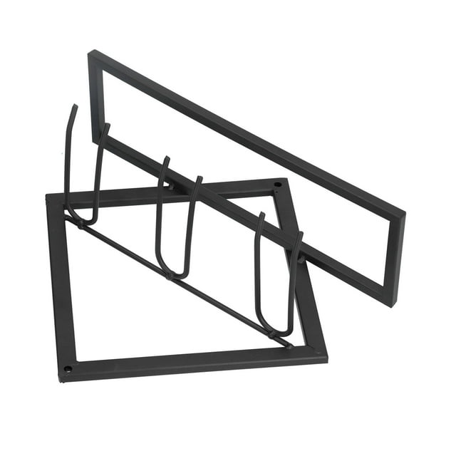 Wall Mounted Wine Rack, Wine Bottle Shelves Black Rhombus For Home