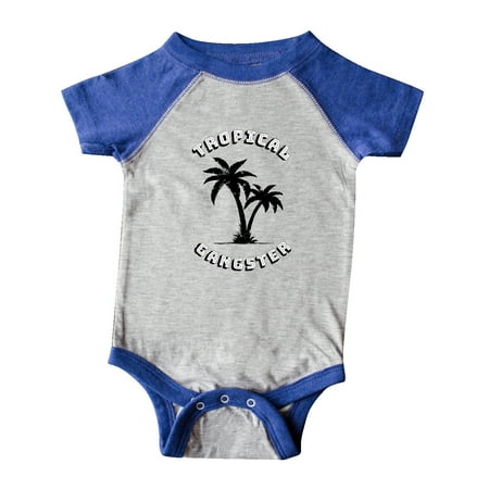 

Inktastic Tropical Gangster with Palms Distressed Gift Baby Boy or Baby Girl Bodysuit