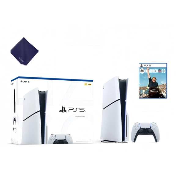 Sony PlayStation_5 Gaming Console - Disc Edition with Madden NFL 23 Game Included - Next-Gen Sports Bundle