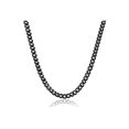 thumbnail image 1 of Collar Cadena Estilo Cubano Unisex Acero Inoxidable Xtellar Negro, 1 of 4