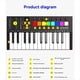 thumbnail image 5 of Mini Teclado Portátil de Control MIDI, USB, Teclado Secuenciador, Pads de Batería Retroiluminados, 8 Perillas, OLED, Controlador de 25 Teclas, 5 of 5