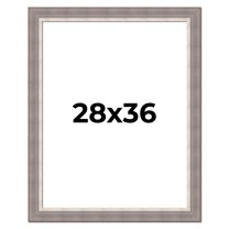 28x36 Frame Grey Real Wood Picture Frame Width 2.75 Inches | Interior Frame Depth 0.5 Inches |
