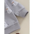 thumbnail image 6 of GXFC Baby Girls Boy Christmas Sweatshirt Clothes 6M 1T 2T 3T Toddler Long Sleeve Snowman Print Holiday Party Pullovers Tops Christmas-themed Clothing for Kids Boy Girls, 6 of 7