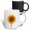 Multicolor, variant on 3drose, an Image of a Yellow Sunflower on White. Positive Floral Art Gift, 11oz Mug