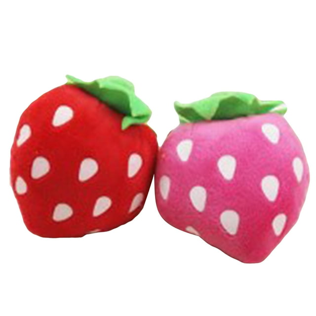 Juguete De Frutas Para Mascotas, Juguete De Peluche Para Perros Resistente A Las Mordeduras, Alivia El Aburrimiento, Linda Forma De Fresa, Interactivo Con Chirriante Para Perros