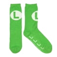 thumbnail image 4 of Calcetines Nintendo Super Mario Luigi Logo Cozy Adult Crew, 4 of 4