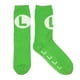 thumbnail image 4 of Calcetines Nintendo Super Mario Luigi Logo Cozy Adult Crew, 4 of 4