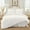 White, variant on 3 Pieces Beige Ruched Duvet Cover Set Bed Set Boho Shabby Chic Bedding Set for Bedroom Soft Fluffy Ruffle Queen Comforter Cover Set with Pillowcases