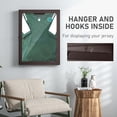 thumbnail image 5 of HOMCOM 23.5" x 31.5" UV-Resistant Sports Jersey Frame Display Case, Brown, 5 of 8
