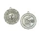 thumbnail image 2 of 6 Piezas De Películas Caribeñas Medallón De Moneda Azteca, Collar De , Colgante, Fabricación De Bricolaje BLESIY Colgante de moneda azteca caribeña, 2 of 8