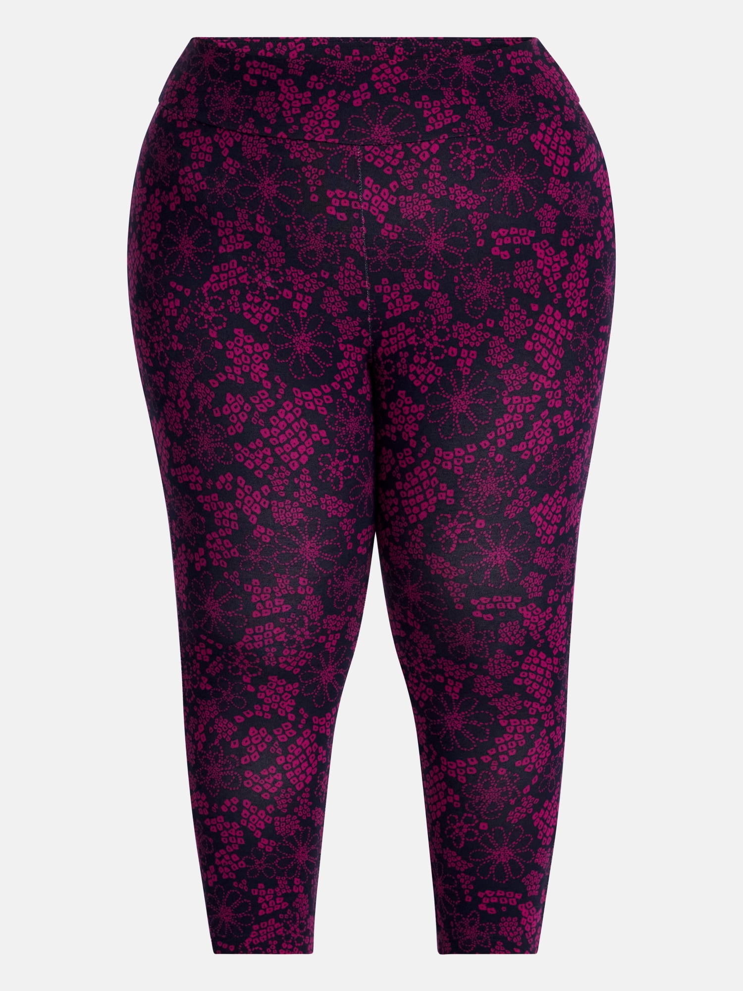 Terra & Sky Women's Plus Capri Legging, Sizes 0X-5X