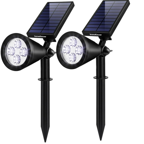 Focos Solares InnoGear Pack de 2 Resistentes al Agua Luz Blanca Fría