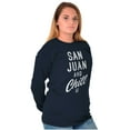 thumbnail image 4 of San Juan Puerto Rico Chill Vintage Plus Size Long Sleeve Graphic Tee Shirt Brisco Brands 3X, 4 of 5