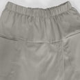 thumbnail image 6 of Endives Women's Linen Short Solid Color with Pocket Casual Shorts with Skirt Pants Women's Casual Pants Summer Light Ashy, 6 of 7