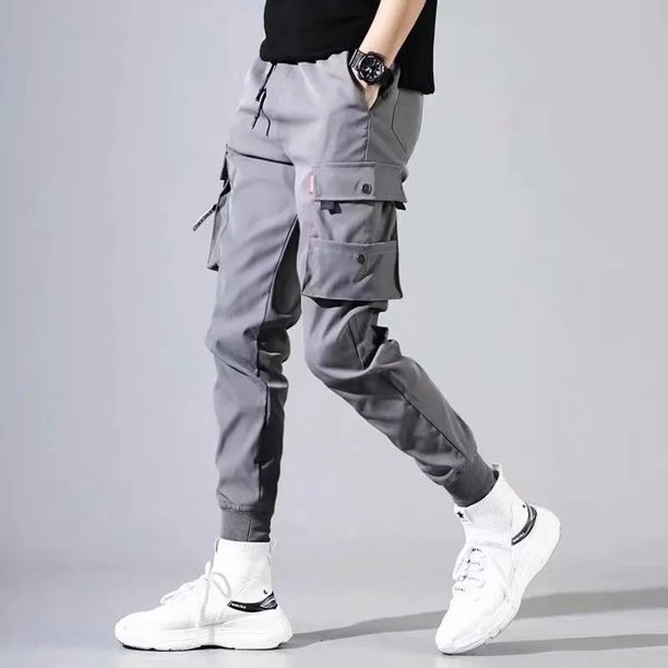 6 Estilos Pantalones De Los Hombres Cargo Algodón Deportes Joggerpangjing