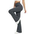thumbnail image 6 of Yoga Pants with Pockets for Women High Waisted Tummy Control Stretchy Flare Leggings Breathable Bootcut Workout Pants, 6 of 6