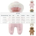 thumbnail image 3 of UAMVSH Baby Clothes Infant Boys Girls Zip Up Snowsuit Newborn Long Sleeve Hooded Jumpsuit Soft Cotton Warm Romper for Winter, 3 of 3