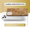 thumbnail image 6 of Case Yard Wooden Case Outside Soft TPU Silicone, Slim Fit Shockproof Wood Protective Phone Cover for Girls Boys Men and Women, Supports Wireless Charging Outer Space Design case for iPhone-12-Pro-Max, 6 of 7