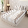 thumbnail image 2 of Erosebridal Abstract Brush Stripe Zipper Full Size Comforter Sets with Fitted Sheet and 2 Pillowcases,Brown Graffiti Simple Zipper Bedding Set For Girls,Reversible,4-Piece, 2 of 7