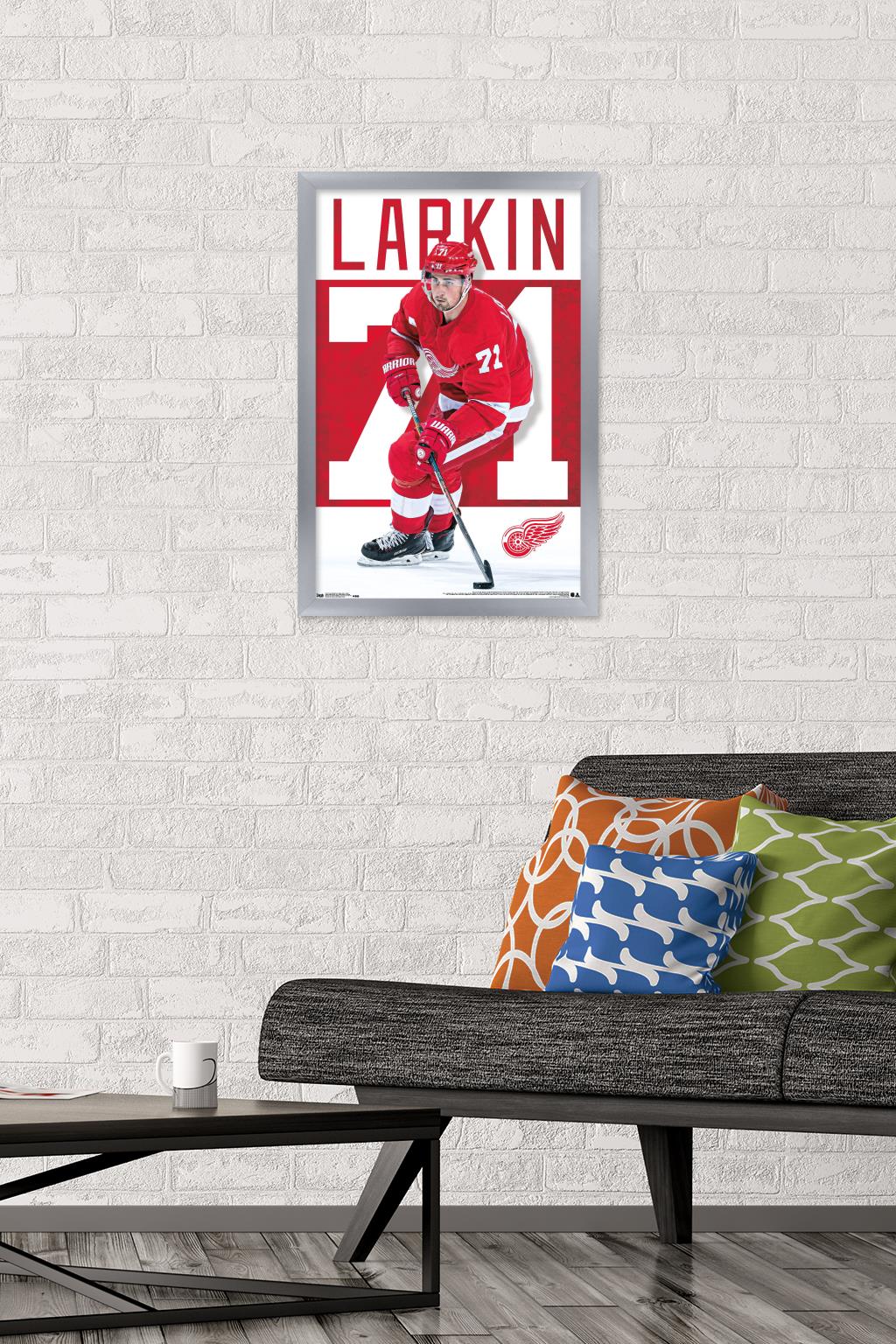 NHL Detroit Red Wings - Dylan Larkin Wall Poster, 14.725" x 22.375" Framed