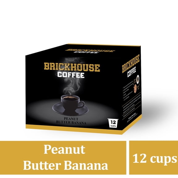 Brickhouse Single Serve Coffee, Peanut Butter Banana Flavored, 12 count