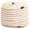 White, variant on Natural Cotton Rope (1/2inches x 50ft), 3-Strand Twisted Cotton Rope, Natural Thick White Rope, Soft Rope Cord Craft Rope for DIY Crafts Decoration Pet Toys, Indoor & Outdoor Use