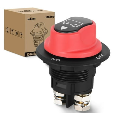 Nilight Battery Disconnect Switch 100A Master Disconnect Isolator